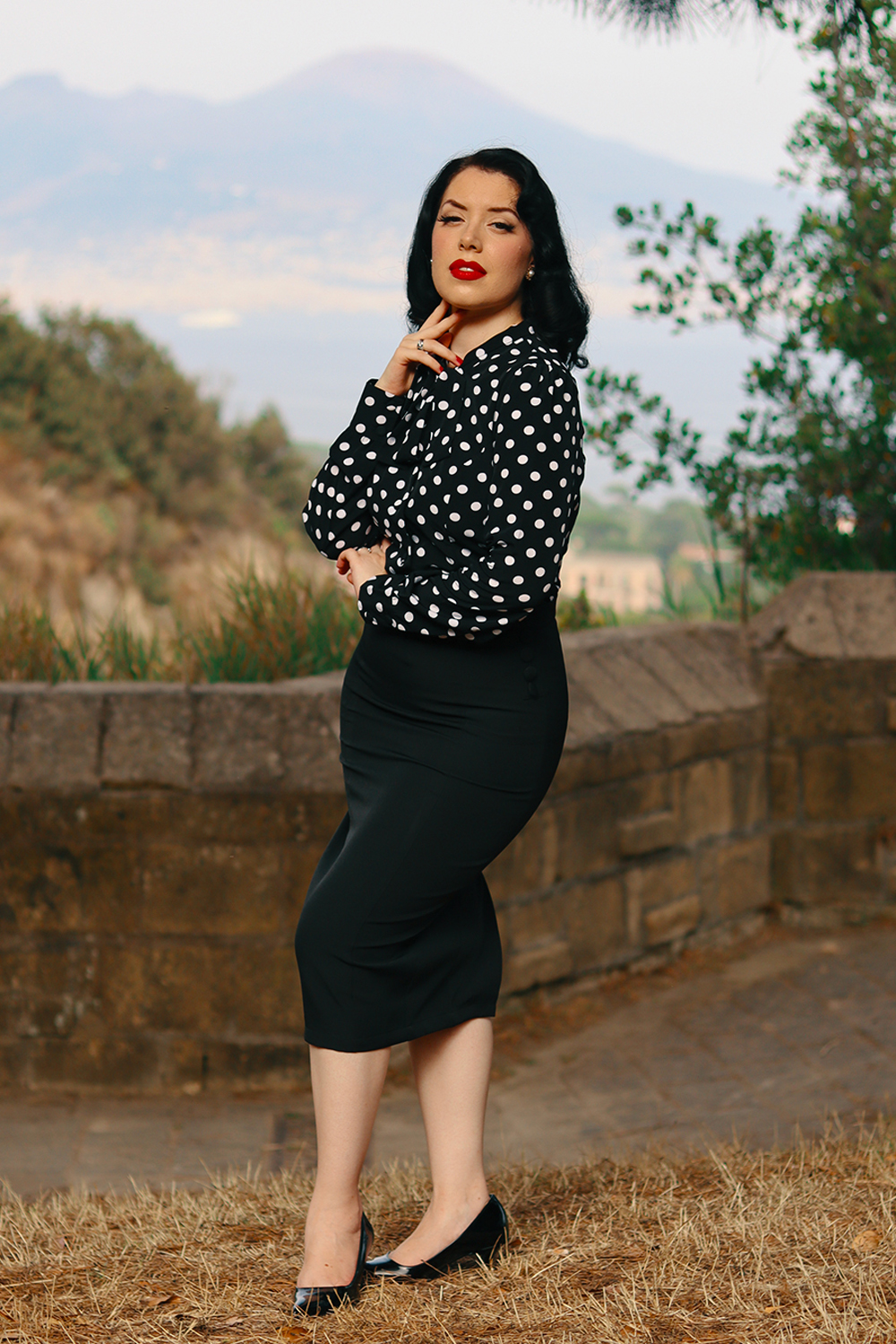 Laila Polka Dot Blouse